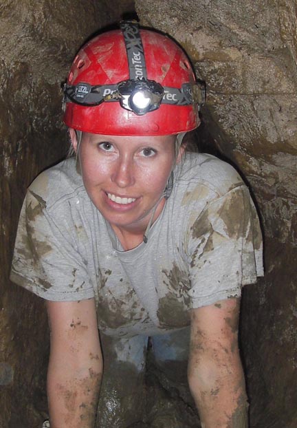 Usually, cavers get dirty.
